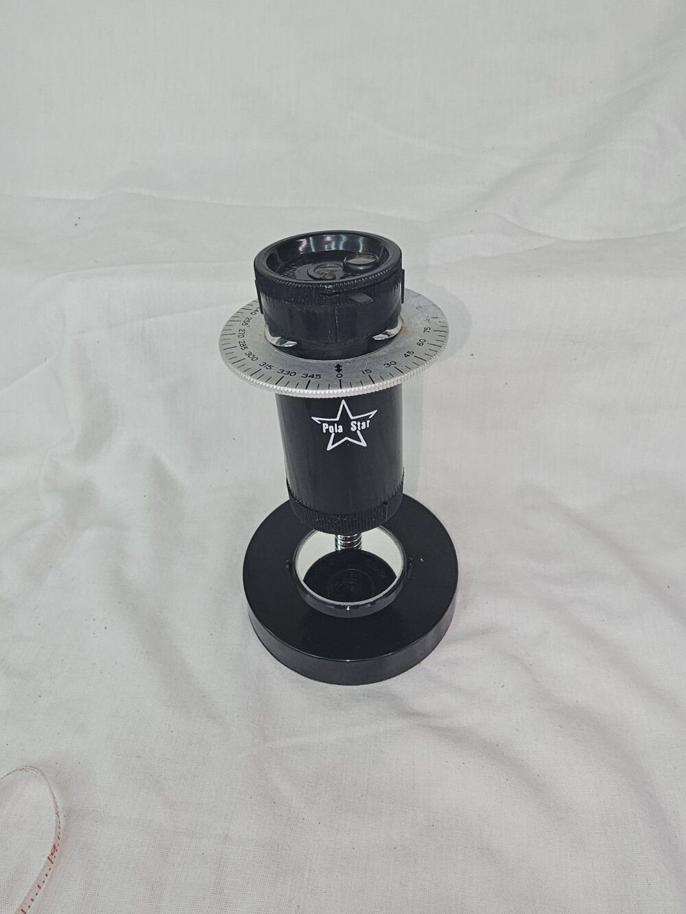 Vintage Pola Star Tomiscope Polarizing Microscope Body Mirror 35x Magnification
